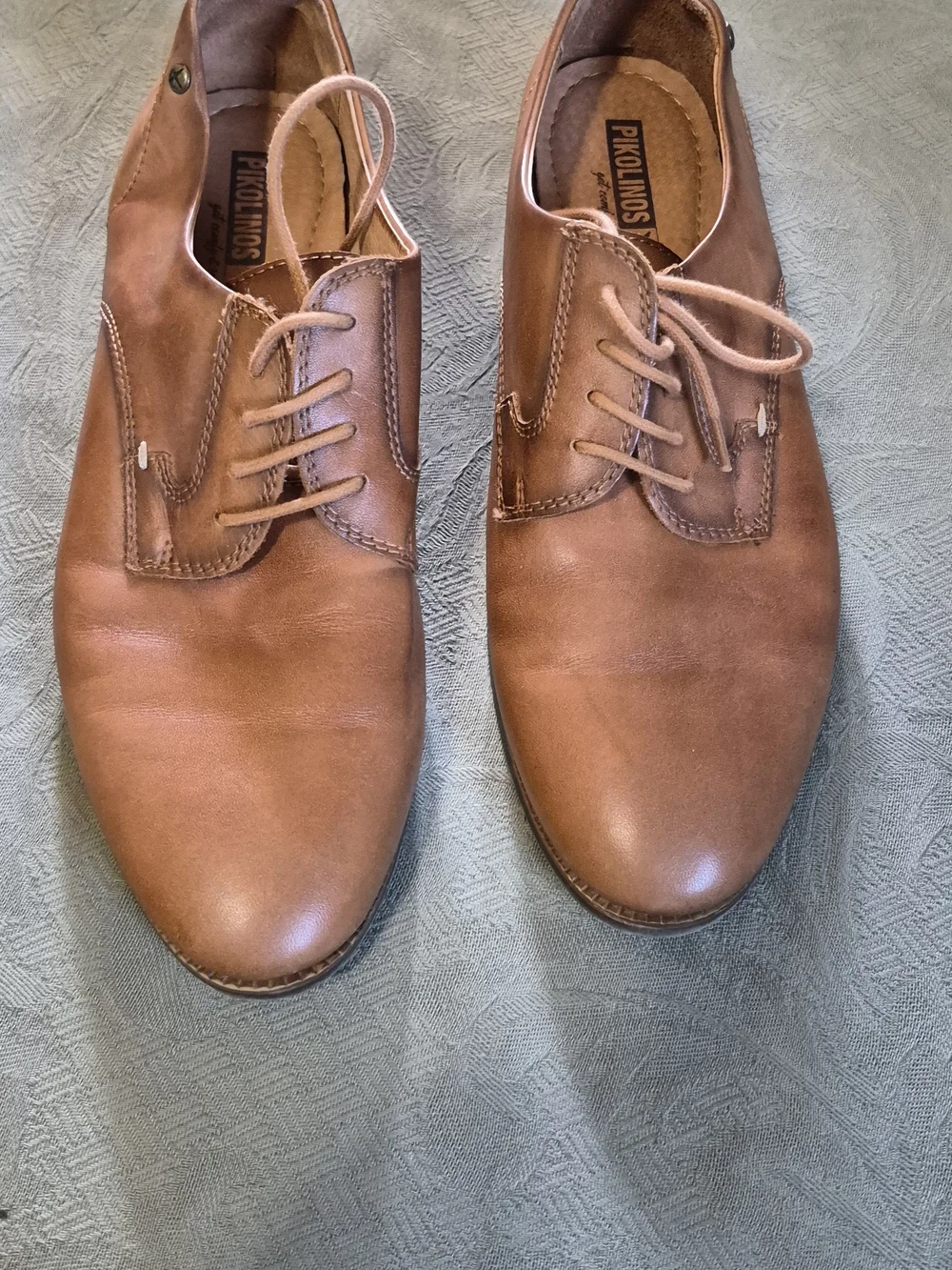 Pikolinos Men’s Brown Leather Lace-Up Dress Shoes